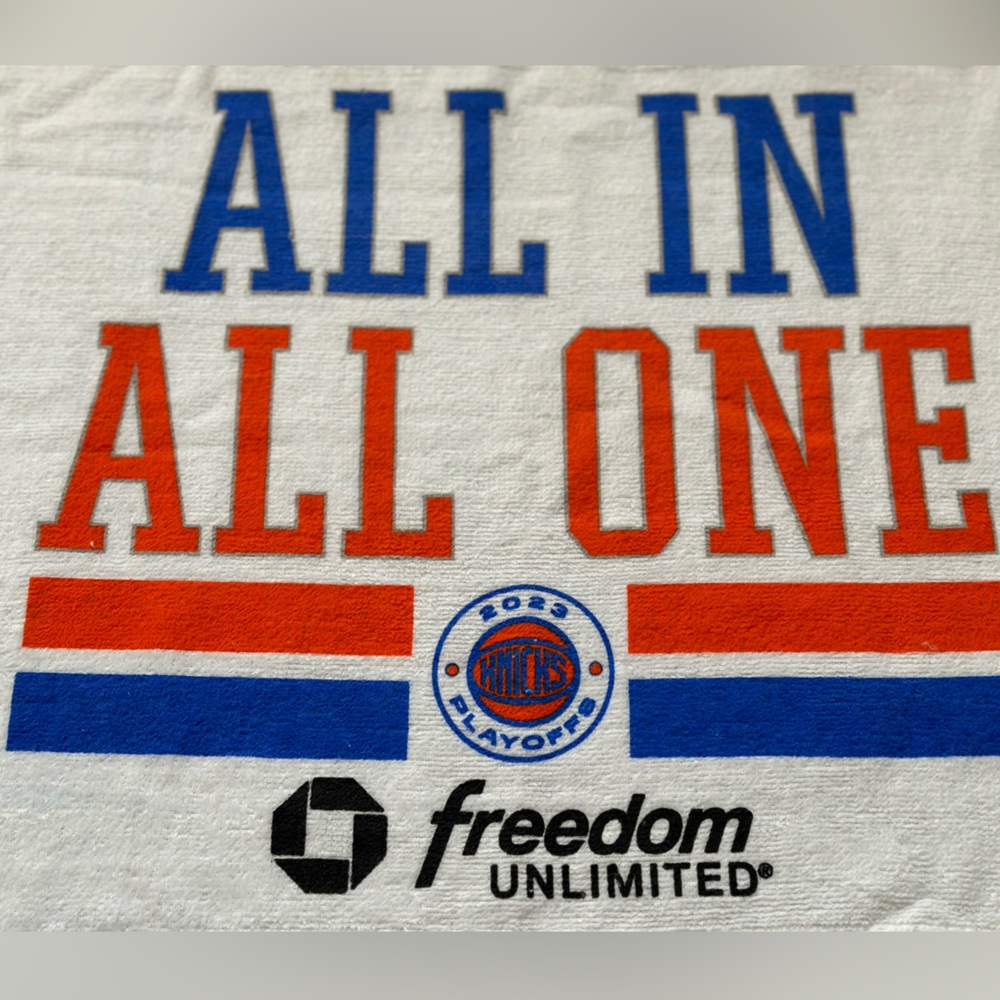 Official Knicks Hand Towel from the 2023 Playoffs!